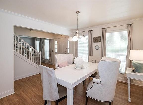 View of the dinning room from the kitchen.
