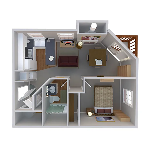 Floor plan One Bedroom