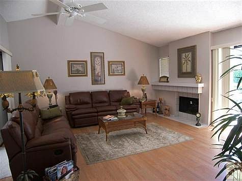 Living Room with slider out to Patio.