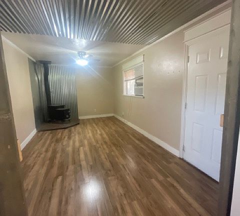 Front door and living room