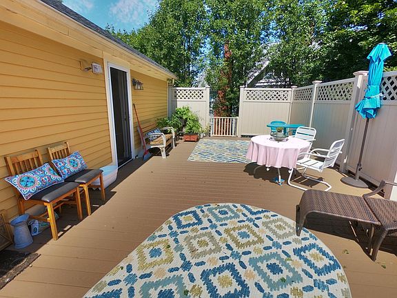 Spacious shared deck for Units 2 and 3.