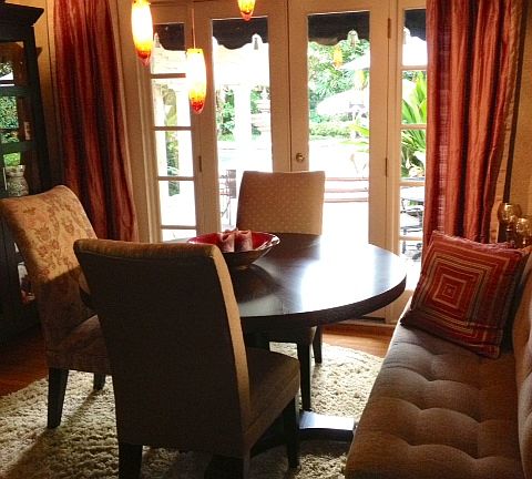 dining room with french door