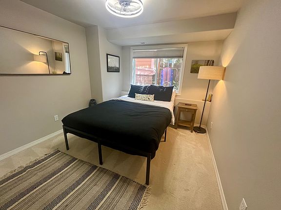 Bedroom with queen-sized bed