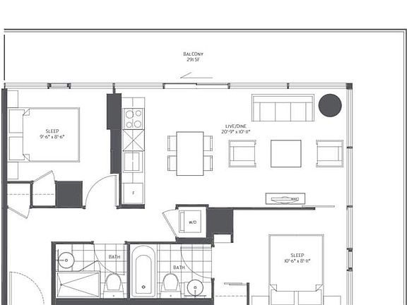 2nd image of 161 Roehampton Ave #2604