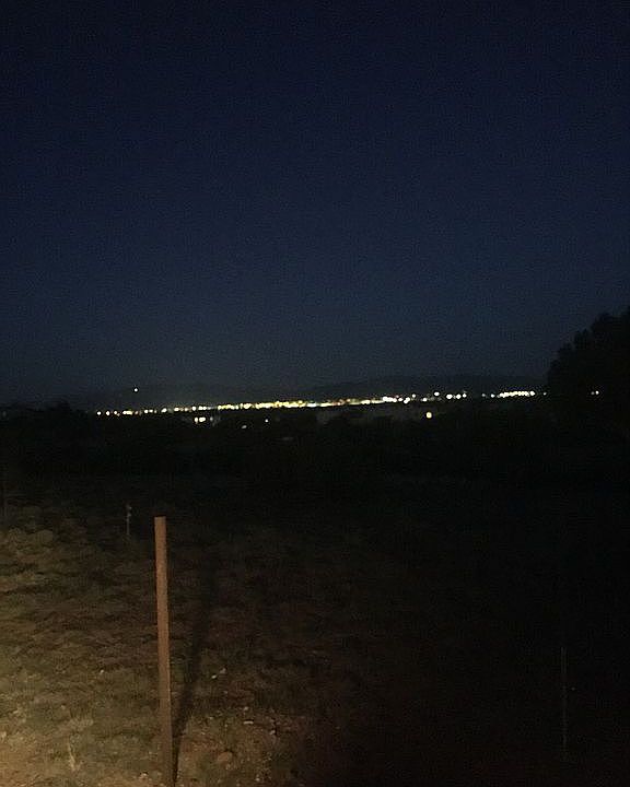 View of Santa Fe at night