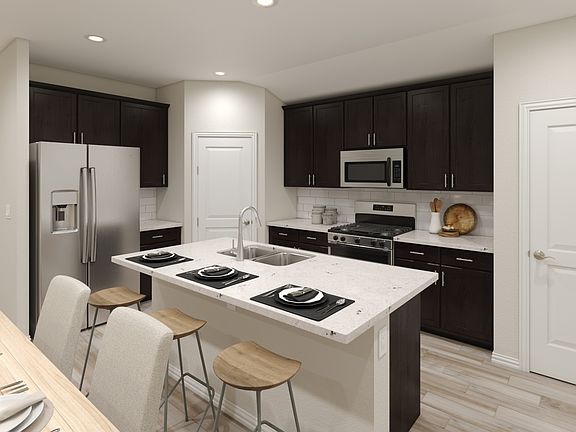 Enjoy having company sit at the island while you cook.