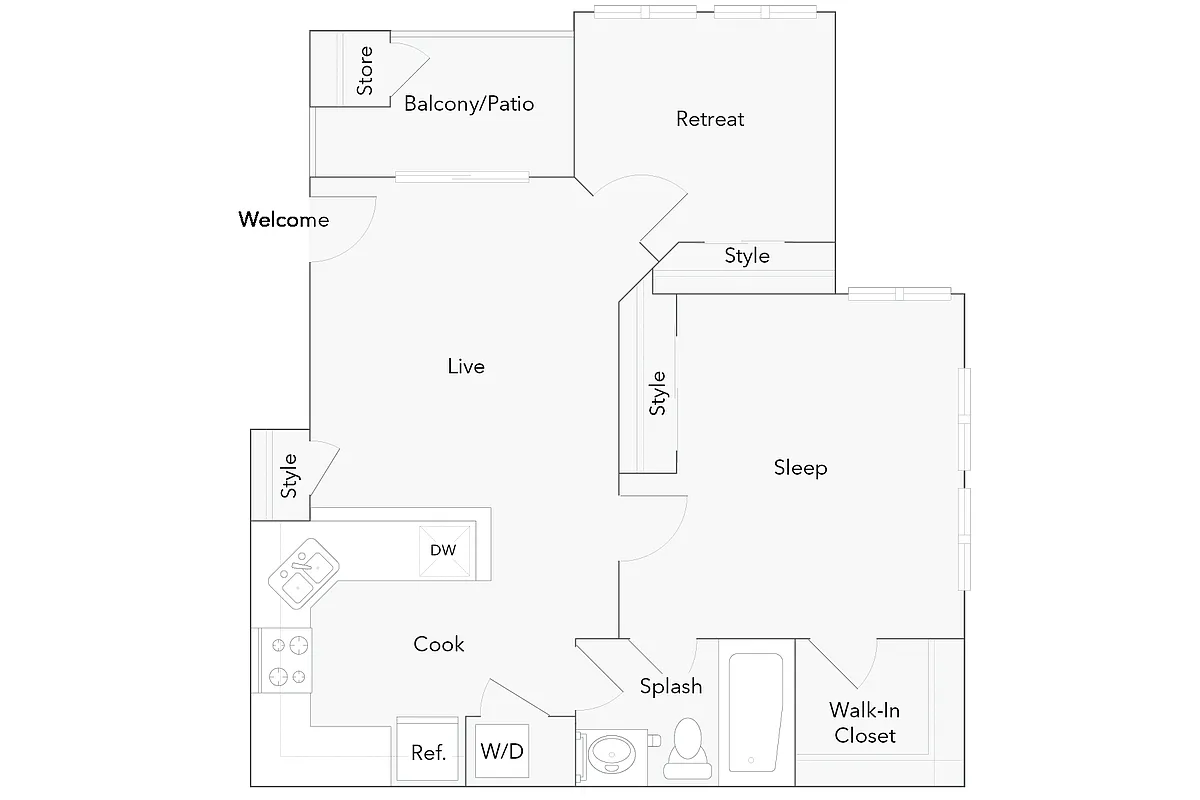 Floor plan Brookside
