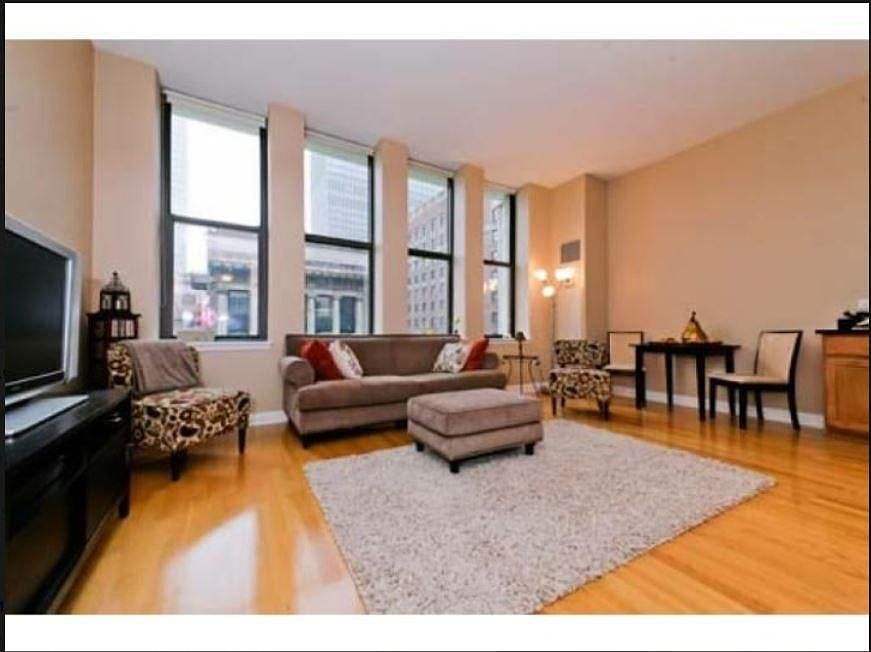 Living room and kitchen