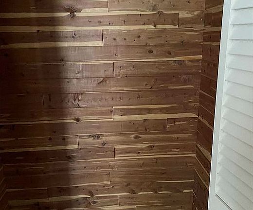 Cedar lined closet