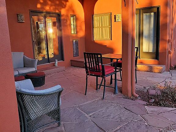 Back yard portico
