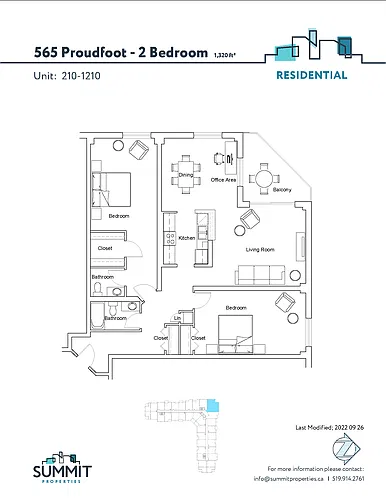 Floor plan 2 bedroom 2 Bed 1.5 Bath 4