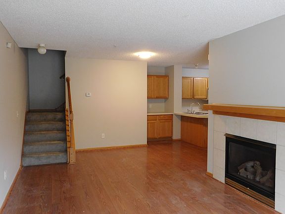 Living room with fireplace