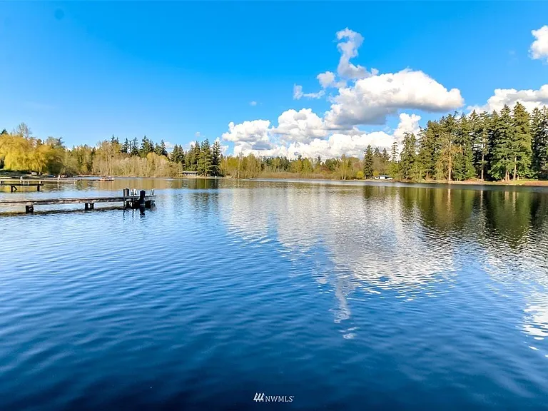 5 Mile Lake. 5 Mile lake park across the lake.