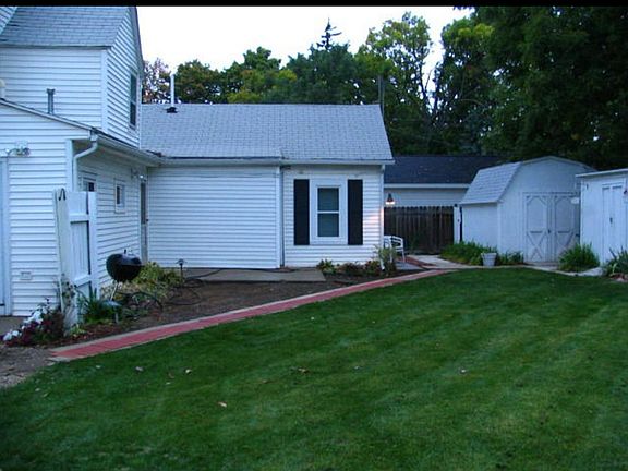 Shared backyard.