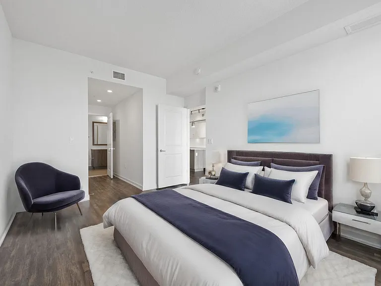 Spacious bedrooms accommodate any bed size.