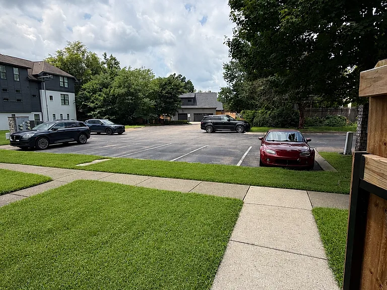 Private parking lot behind your townhouse where you will have 2 parking passes!