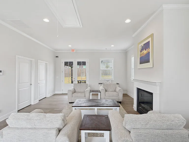 Comfortable clubhouse space designed for relaxation and connection.
