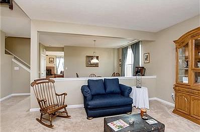 Living room looking into dining room