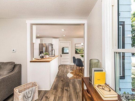 View of kitchen from living room