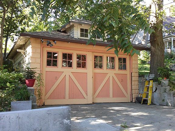 garage built into hill