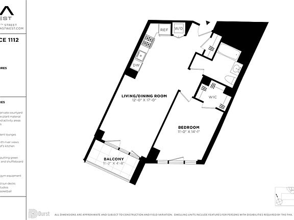 2nd image of 625 W 57th St APT 1112