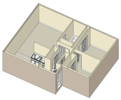 Floor plan Two Bedroom