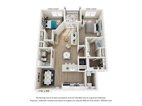 Floor plan The Cape Fear