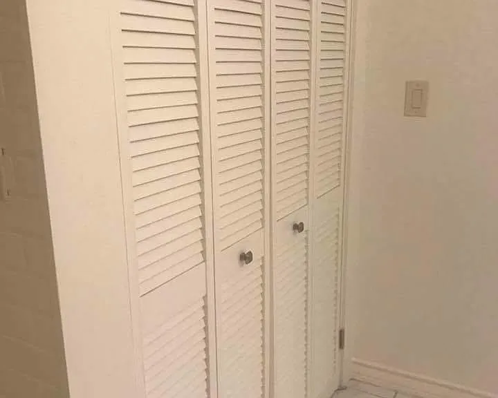 closet in bathroom