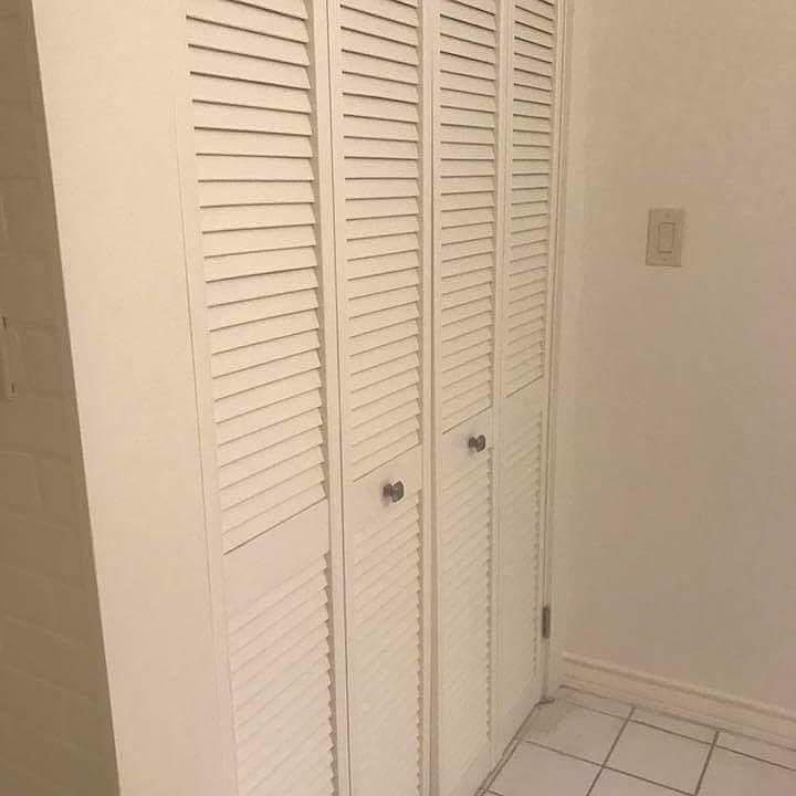 closet in bathroom
