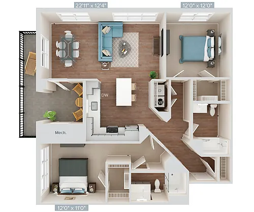 Floor plan Furnished-f-B15-1st