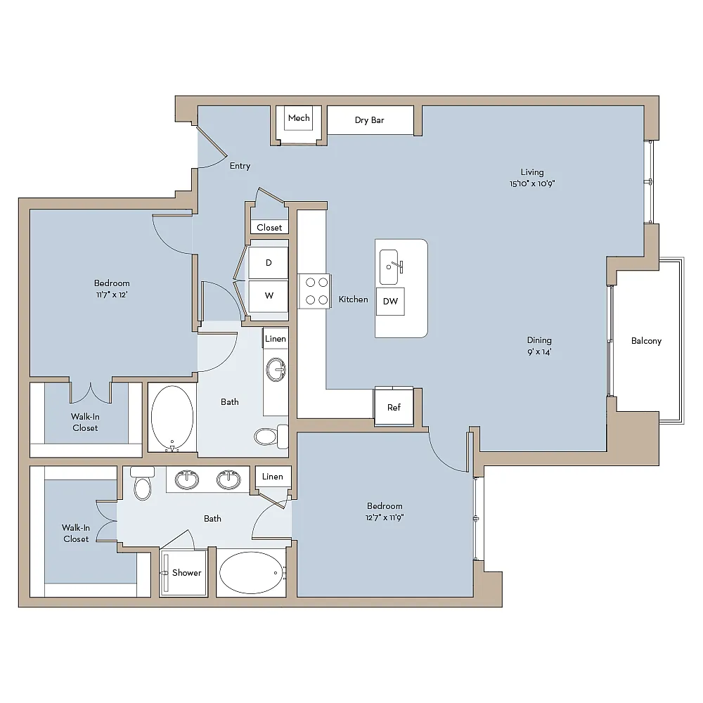 Floor plan Shiner