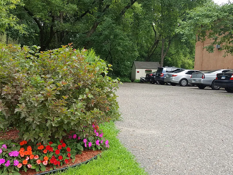 Off-street parking lot.