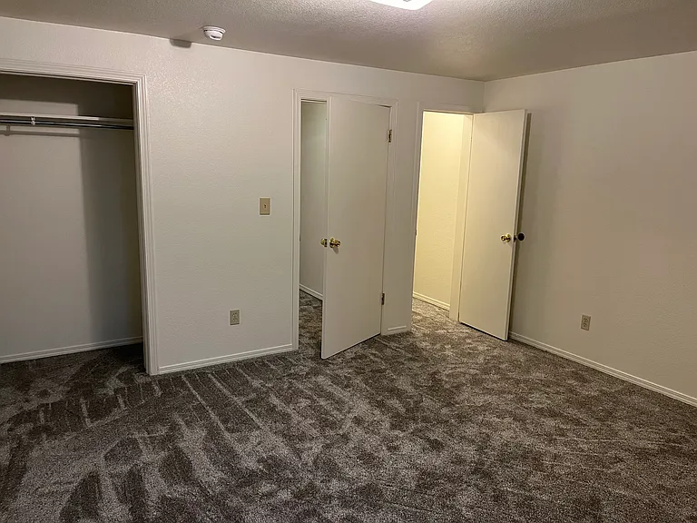 Basement bedroom with 2 closets