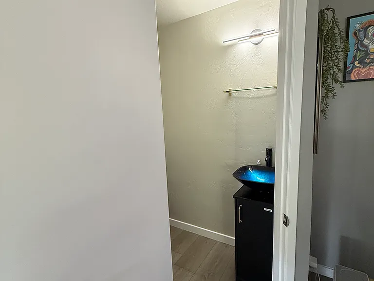 Downstairs half bath