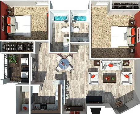 2 Bedroom 2 Bath 2 Bedroom 2 Bath