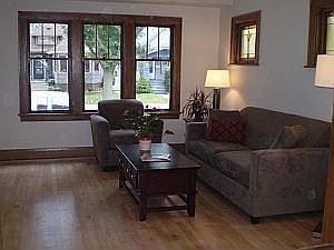 Living room with HWF
