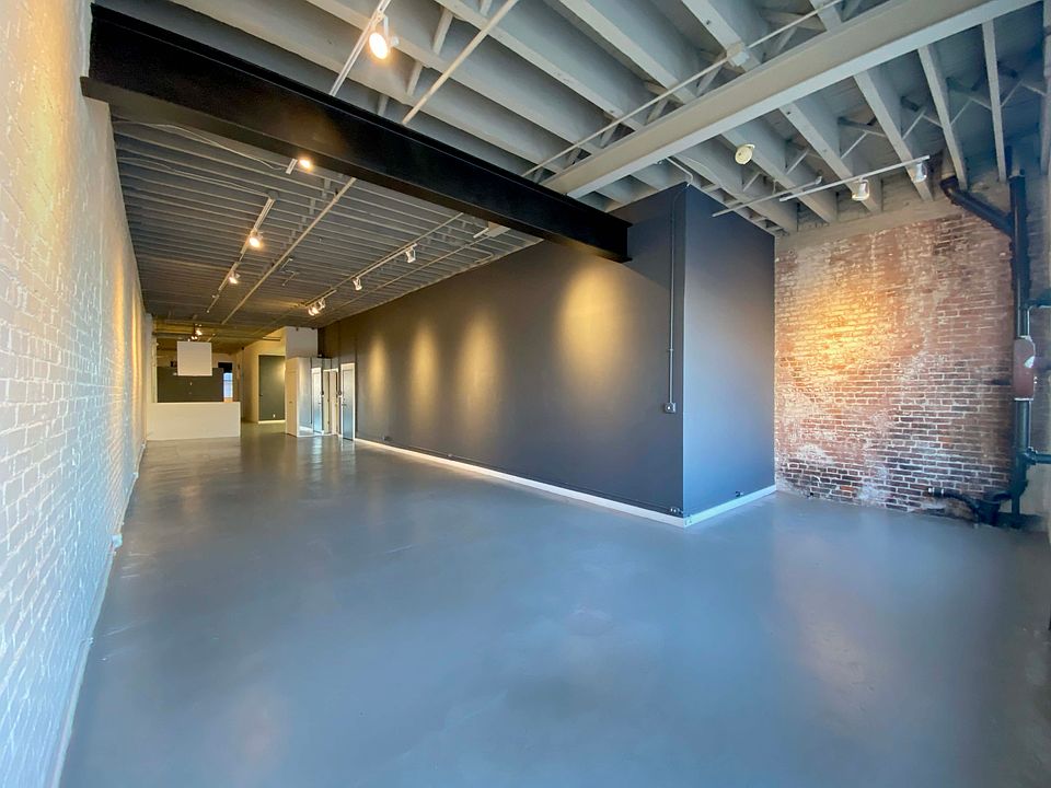 Loft interior from the front of the space.