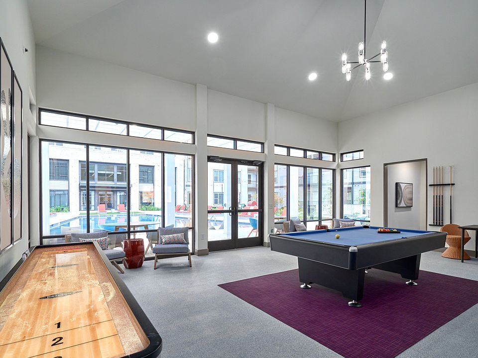Pool House Lounge with Billiards and Shuffleboard