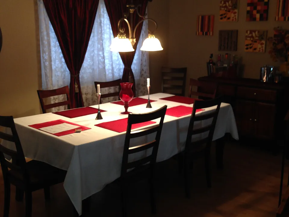 Dining Room Table - Decorated