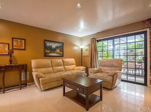 living room with view to patio