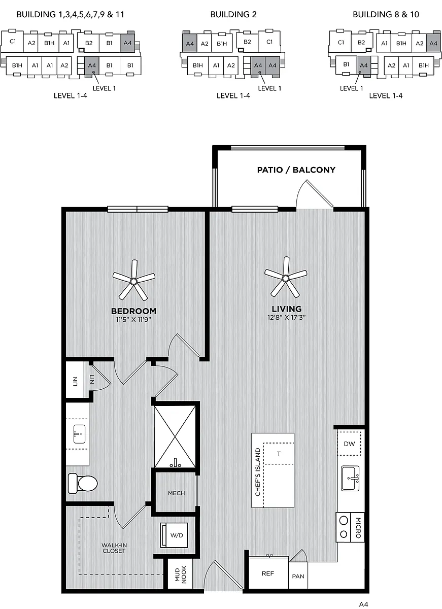 Floor plan Milkweed