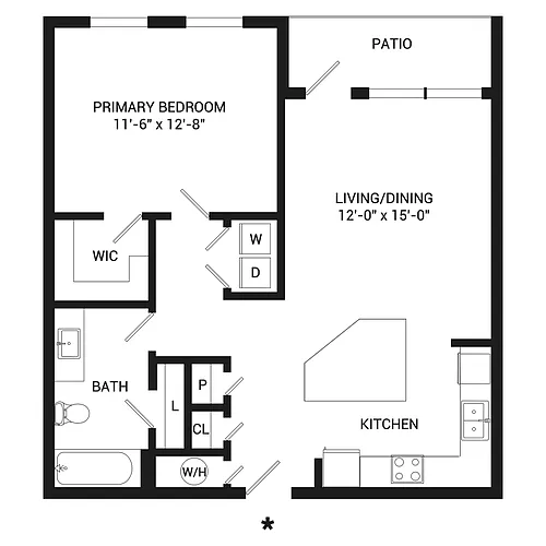 Floor plan Denim