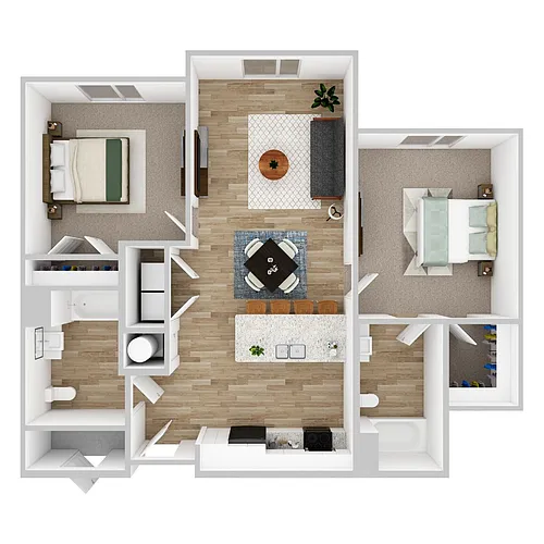 Floor plan 2 Bedrooms