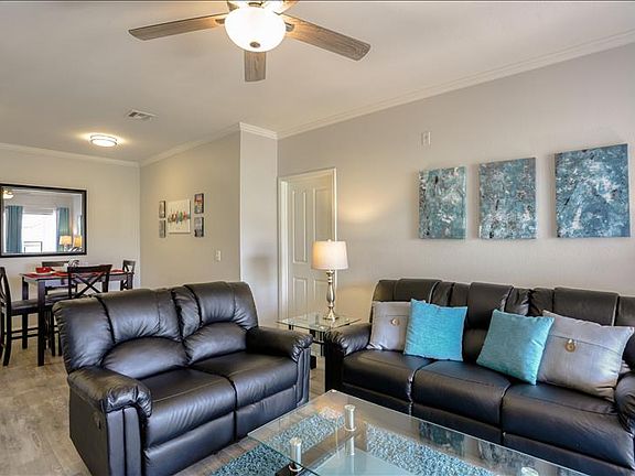 Living Room has Sofa and Loveseat that Recline