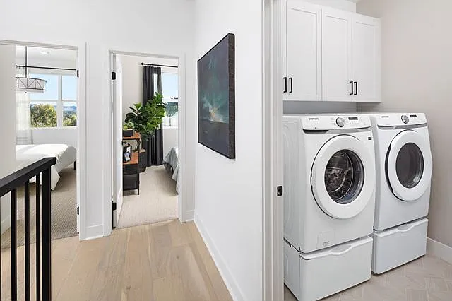 Laundry Room: Washer Dryer + Sink