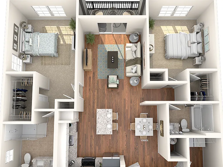 2 bed 2 bed