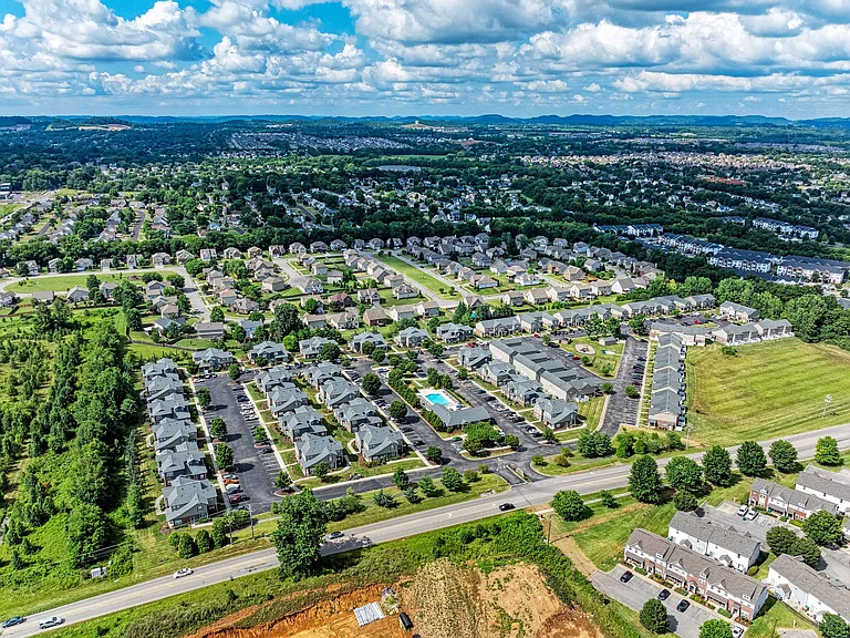 Aerial view of the community