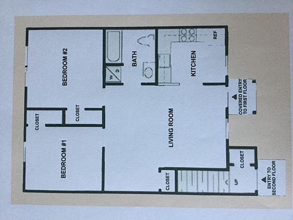 2 br floor plan
