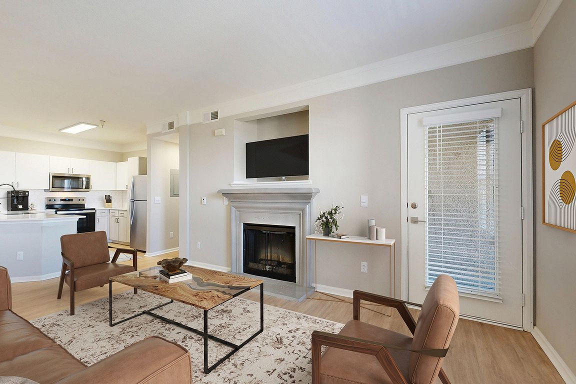 Newly Renovated Living Room with Fireplace