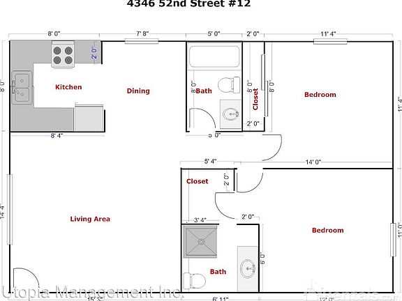3rd image of 4346 52nd St Unit 16